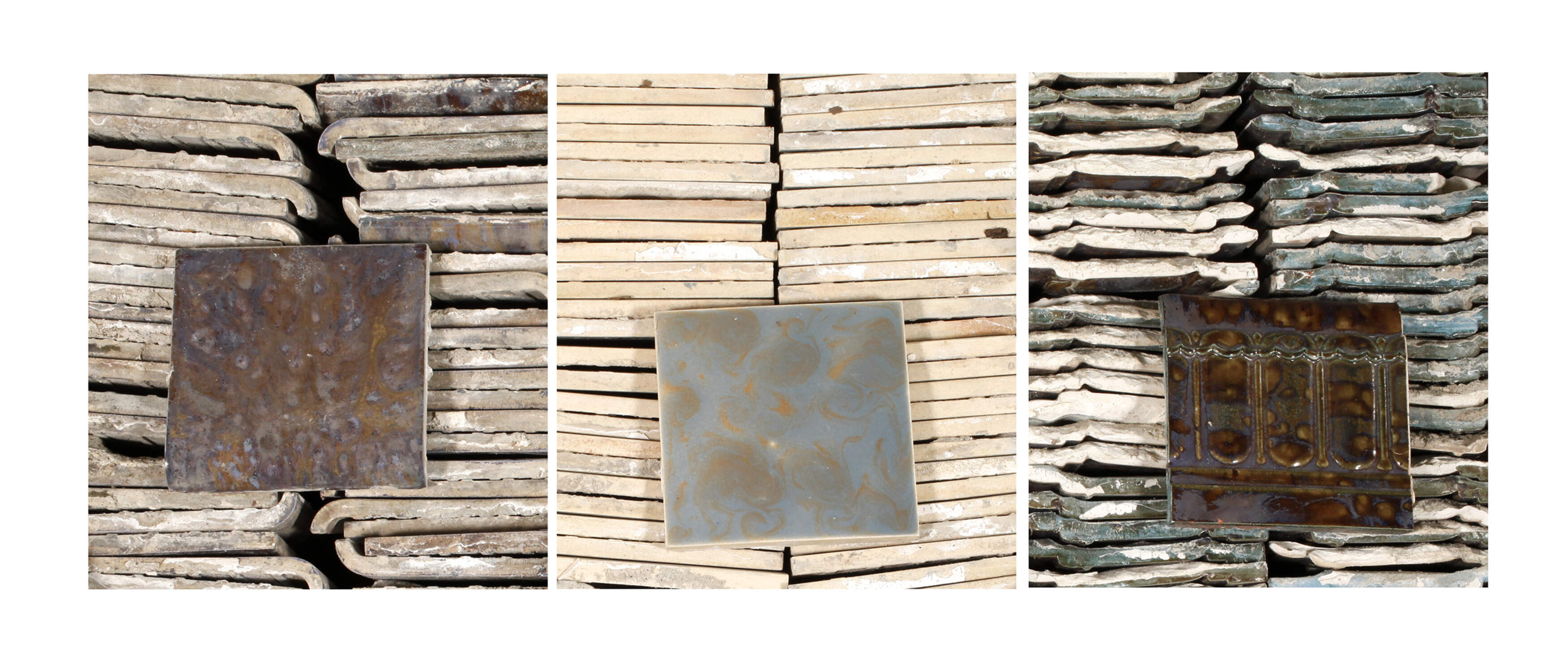 Großes Konvolut Meißener Wandfliesen Jugendstil