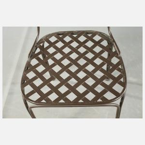 Zwei Paar Gartenstühle Eisen