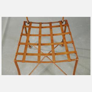 Zwei Paar Gartenstühle Eisen