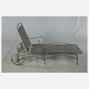 Zwei Gartenliegen Schmiedeeisen