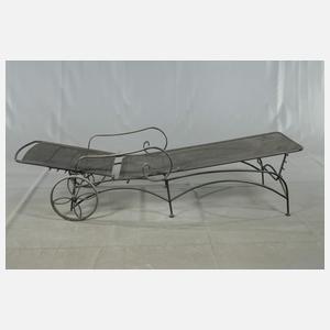 Zwei Gartenliegen Schmiedeeisen