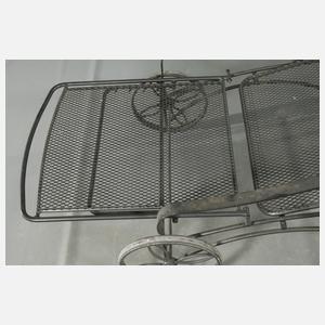 Zwei Gartenliegen Schmiedeeisen