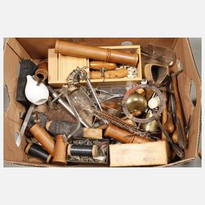 Arbeitstisch eines Goldschmieds