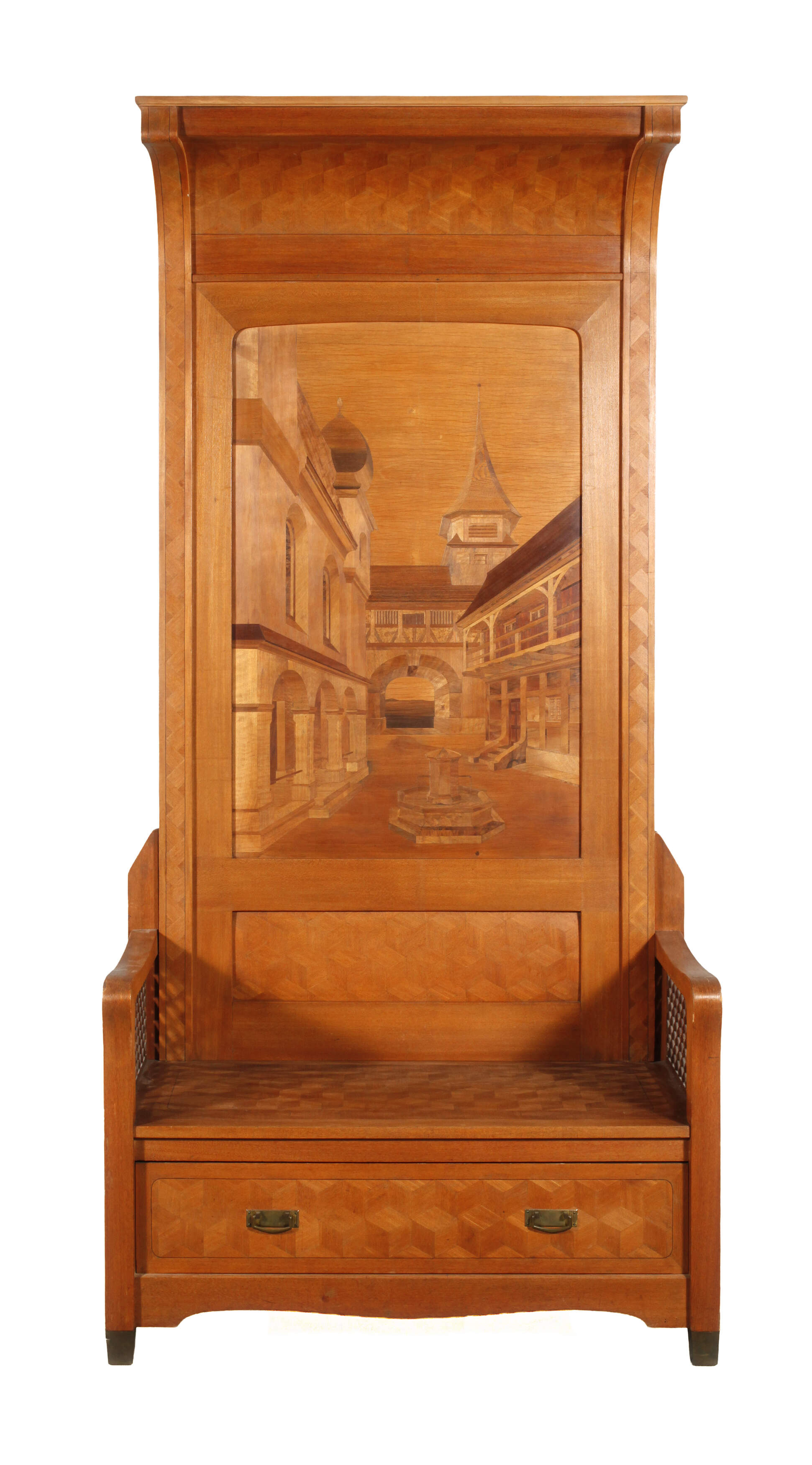 Otto Fritzsche außergewöhnliche Truhenbank