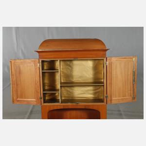 Otto Fritzsche intarsierter Wandschrank Jugendstil