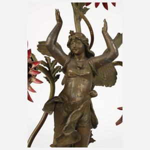 Figürliche Tischlampe Jugendstil