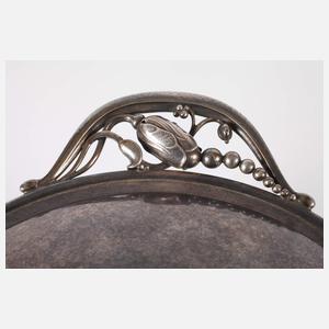 Georg Jensen große Silberterrine "Blossom"