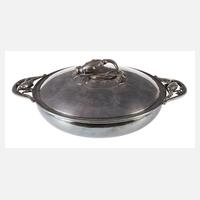 Georg Jensen große Silberterrine "Blossom"111