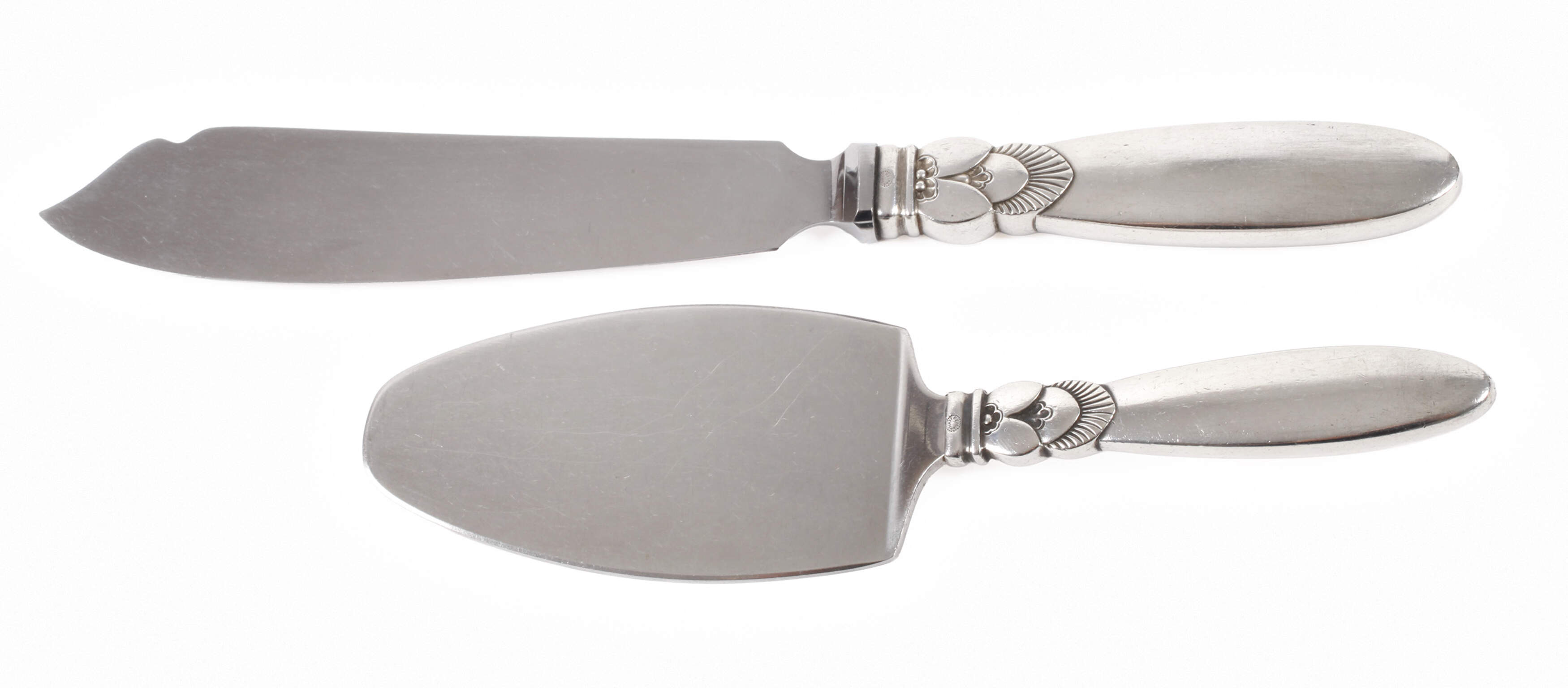 Georg Jensen zwei Vorlegeteile "Cactus"