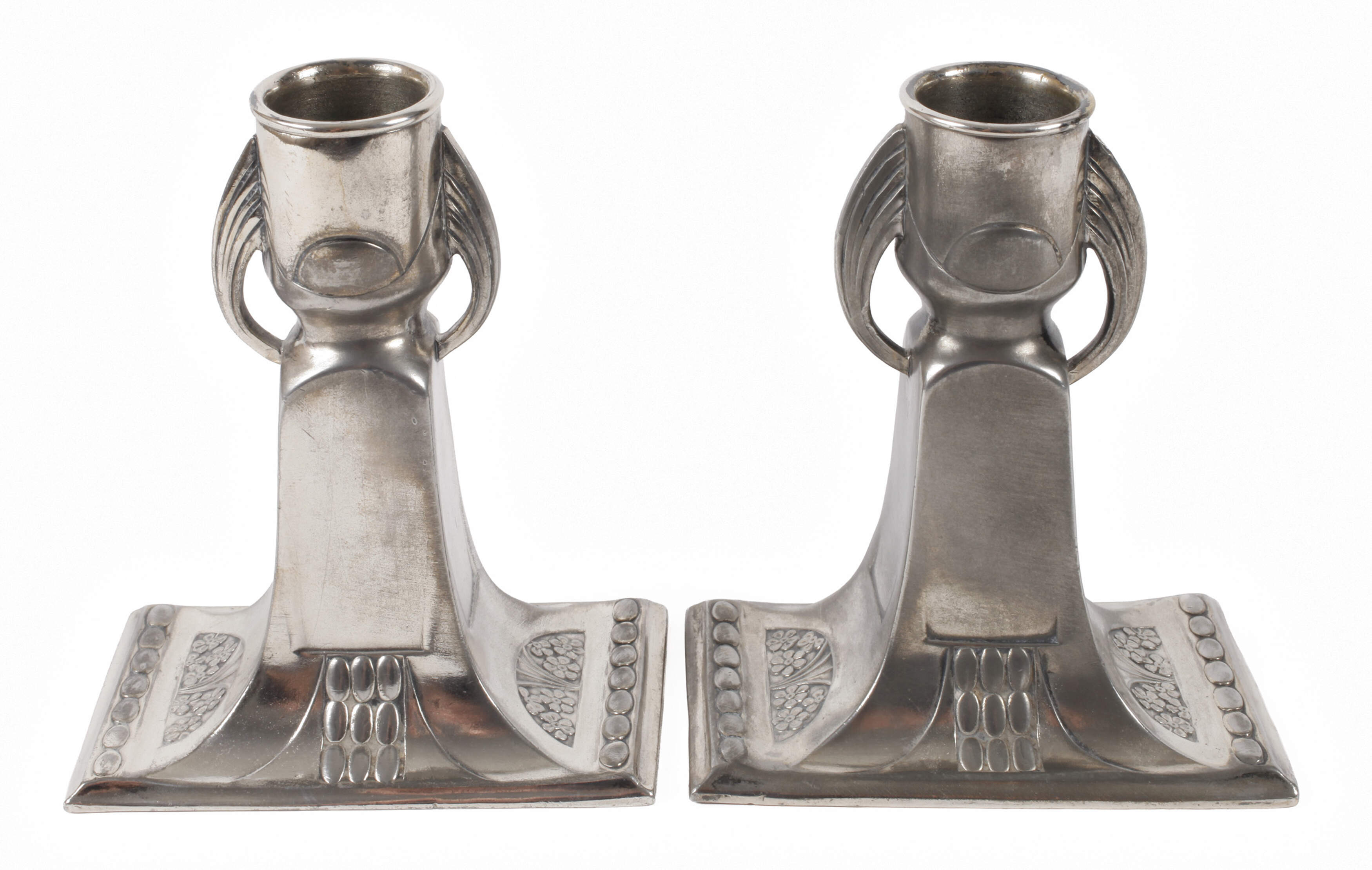 Paar Tischleuchter Jugendstil