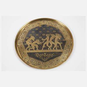 Paar Münchener Jugendstil-Teller "Der Tanz"