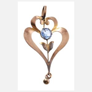 Goldanhänger Jugendstil