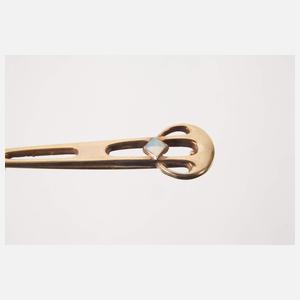 Jugendstil-Brosche mit Edelopal