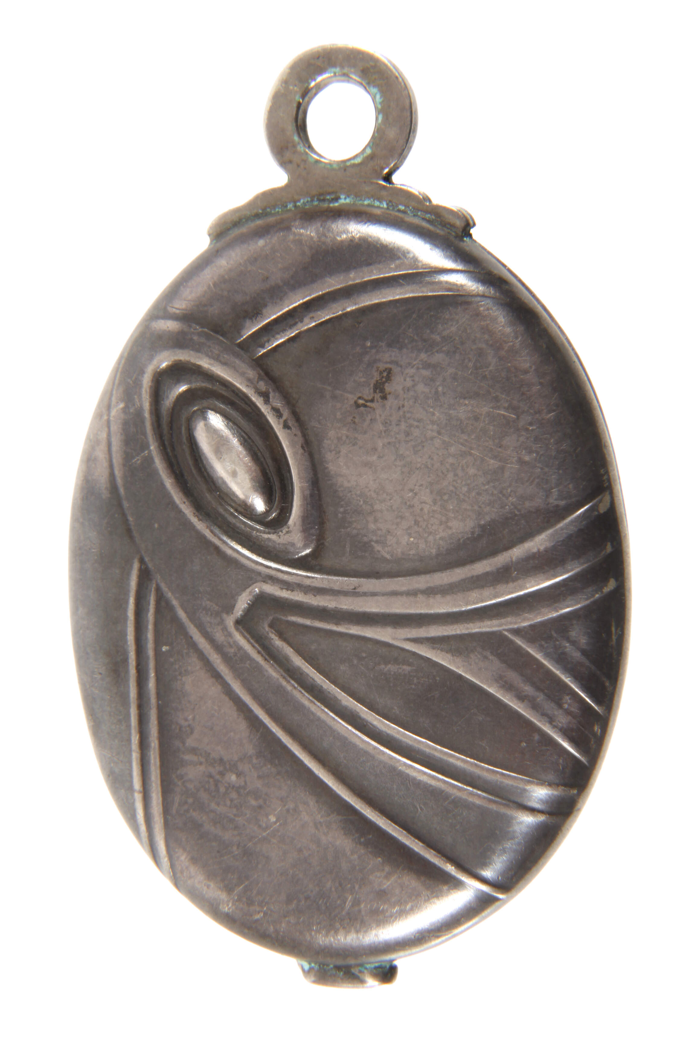 Silbermedaillon Jugendstil