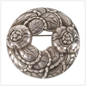 Georg Jensen florale Brosche