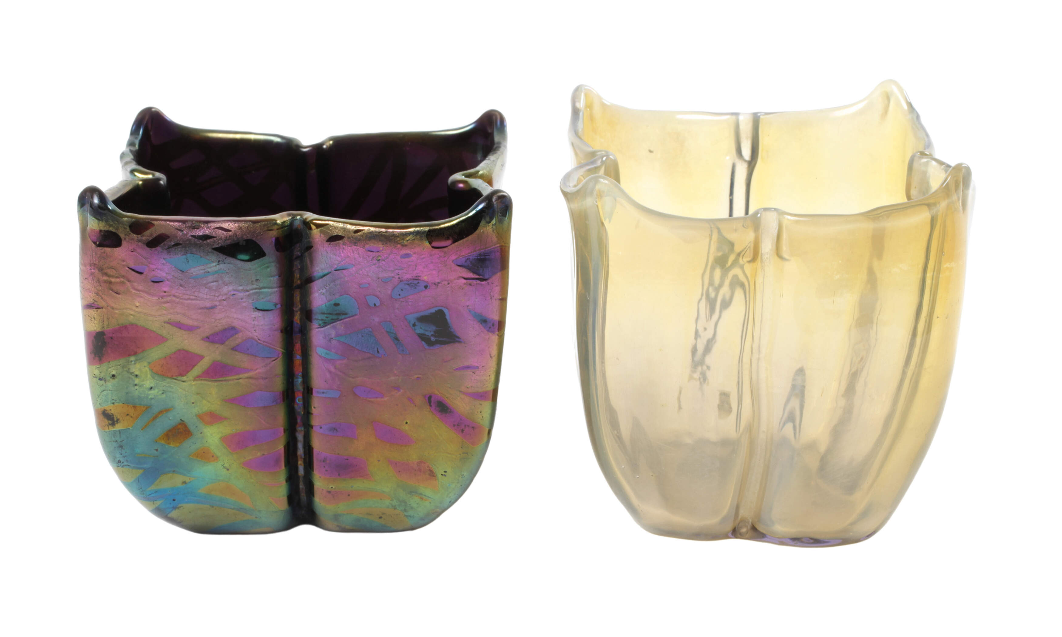 Kralik zwei Bechervasen