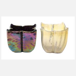 Kralik zwei Bechervasen