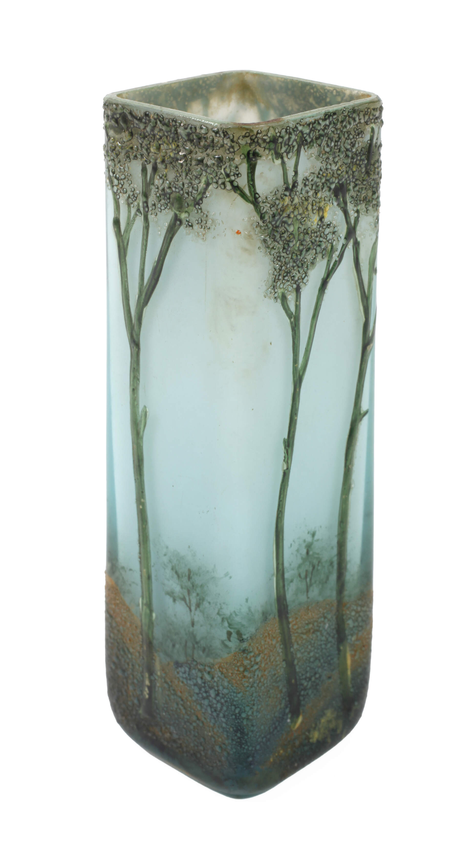 Emaillierte Vase Jugendstil