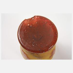 Daum Nancy Eierbecher und Émile Gallé Deckel