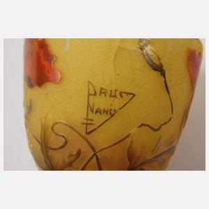 Daum Nancy Eierbecher und Émile Gallé Deckel