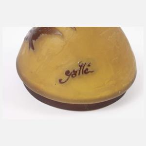 Daum Nancy Eierbecher und Émile Gallé Deckel