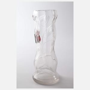 Moser Karlsbad seltene Marqueterie-Vase