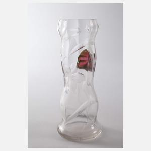 Moser Karlsbad seltene Marqueterie-Vase