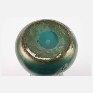 Jugendstil-Vase mit Messingmontierung