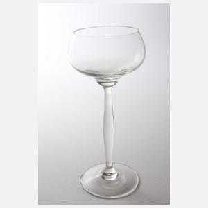 Theresienthal drei Stängelgläser Jugendstil