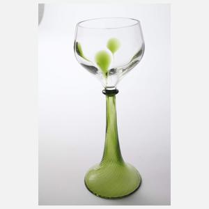 Rheinische Glashütten drei Weingläser