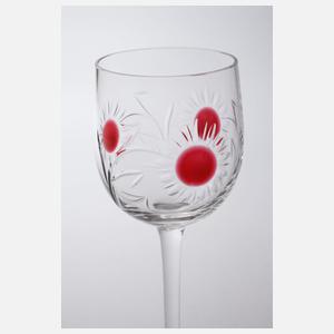 Theresienthal drei Stängelgläser mit Blüten