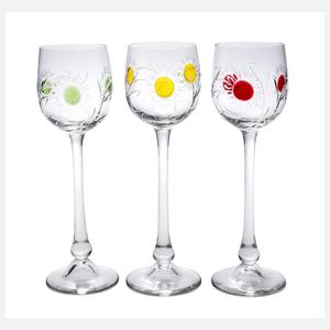 Theresienthal drei Stängelgläser mit Blüten