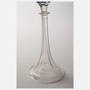 Fünf Stängelgläser Ludwig Sütterlin