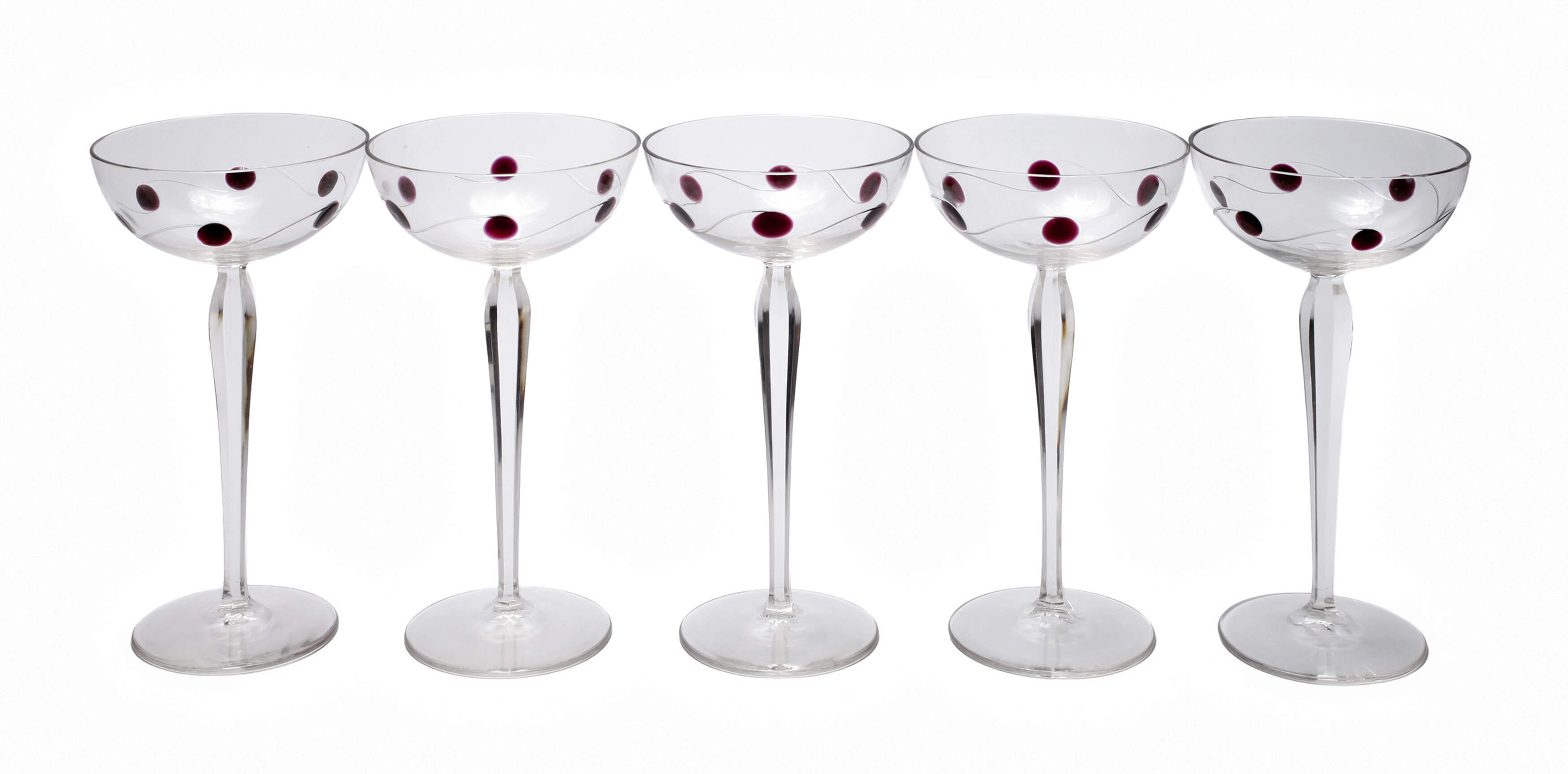 Bayerischer Wald fünf Champagnerschalen