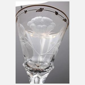 Moser Karlsbad großes Pokalglas "Paula"