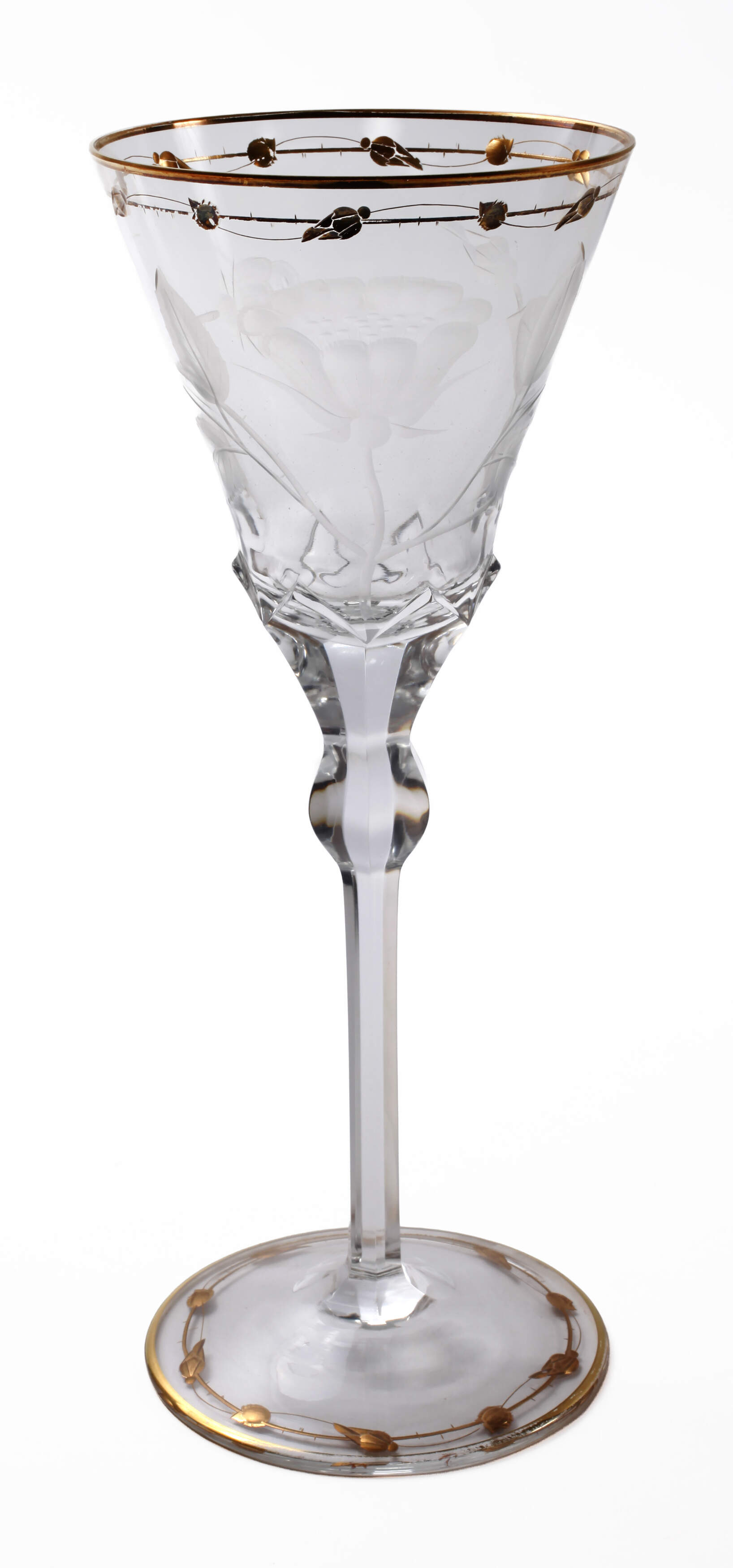 Moser Karlsbad großes Pokalglas "Paula"