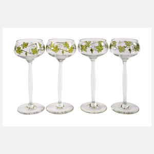 Theresienthal vier Stängelgläser