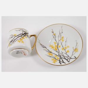 Fraureuth Mokkatasse Frühlingsdekor