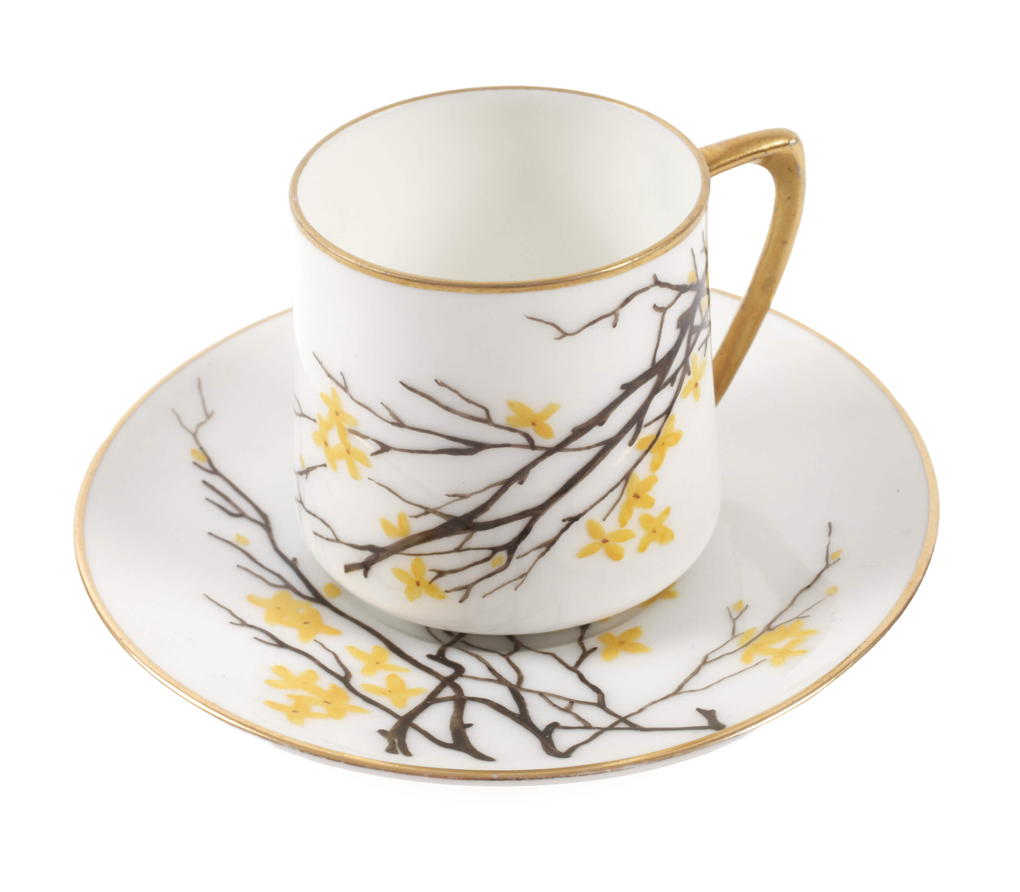 Fraureuth Mokkatasse Frühlingsdekor