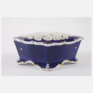 Fraureuth Deckeldose Vogelmotiv