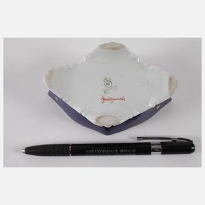 Fraureuth Deckeldose Vogelmotiv