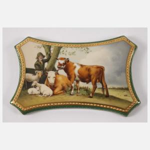 Fraureuth Prunkdose "Der junge Stier"