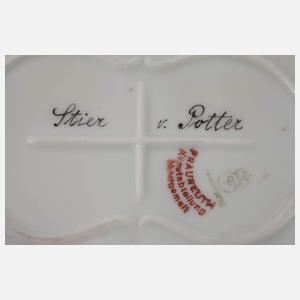 Fraureuth Prunkdose "Der junge Stier"