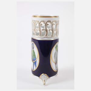 Fraureuth Potpourri-Vase Vogeldekor