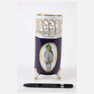 Fraureuth Potpourri-Vase Vogeldekor