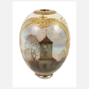 KPM Berlin Osterei-Flakon mit Kirchenansicht