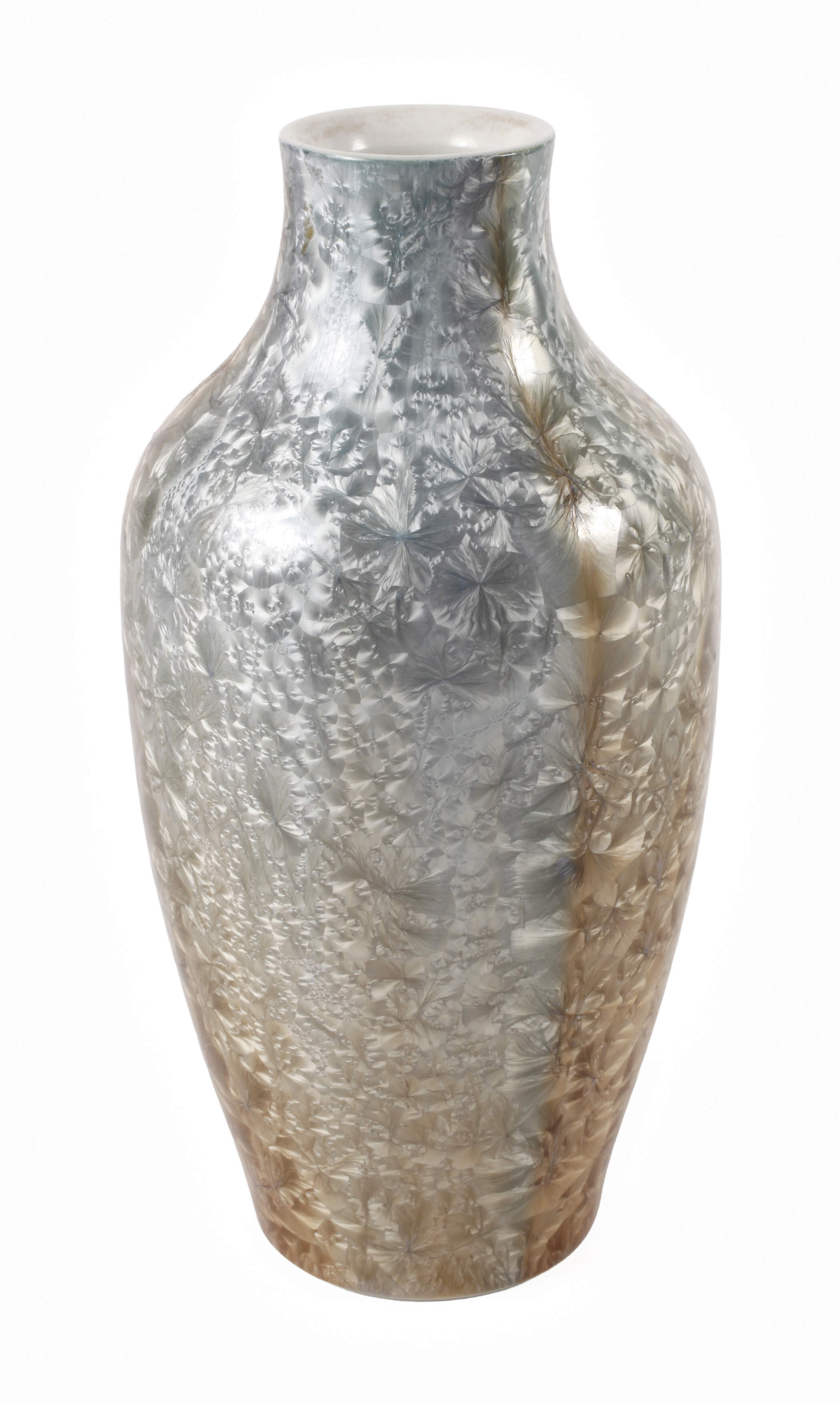 KPM Berlin kleine Unikat-Vase Kristallglasur