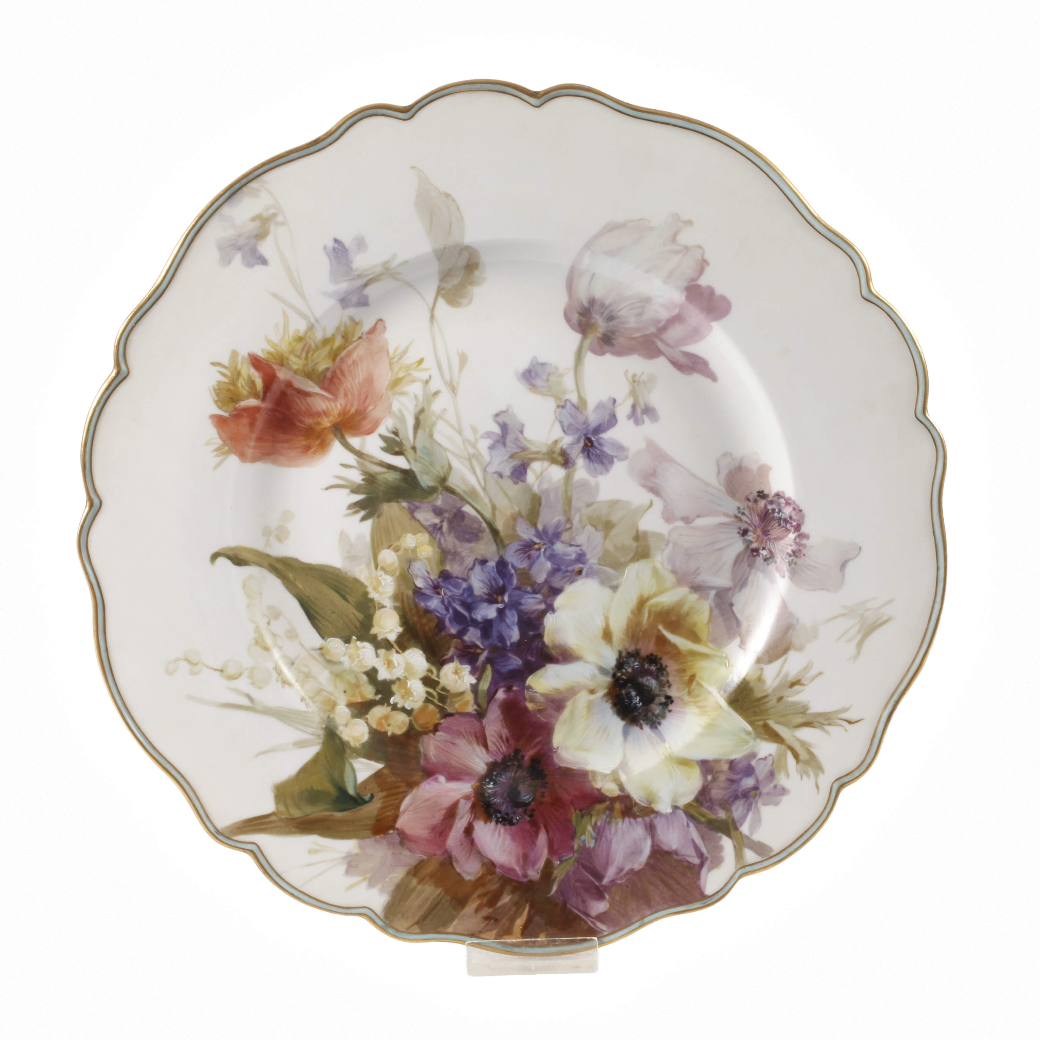 Meissen Zierteller Frühlingsboten in Weichmalerei