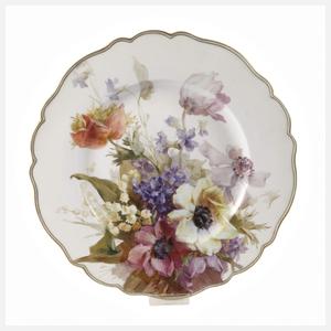 Meissen Zierteller Frühlingsboten in Weichmalerei