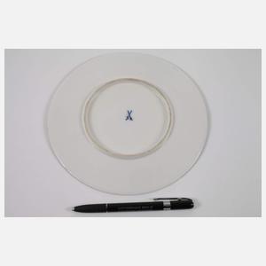 Meissen Platte Rosenzweig in Weichmalerei